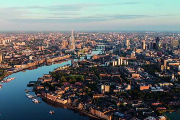 Aerial picture of London