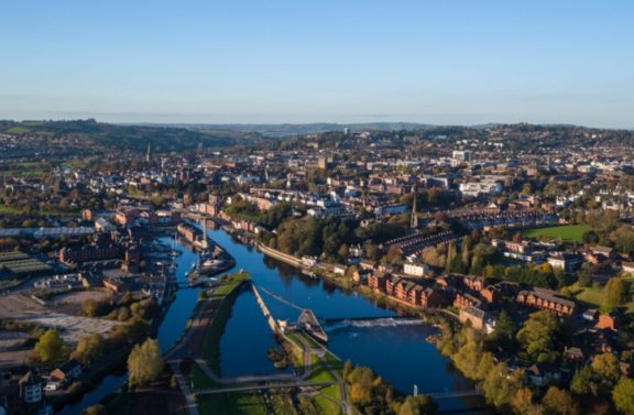 Aerial picture of Exeter