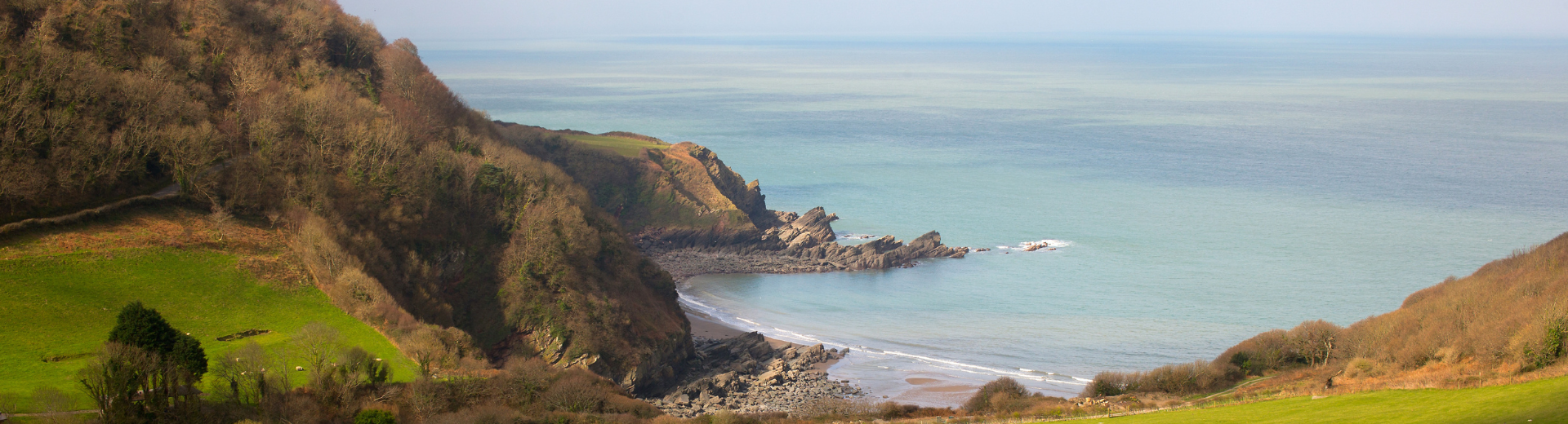 View of Devon coast